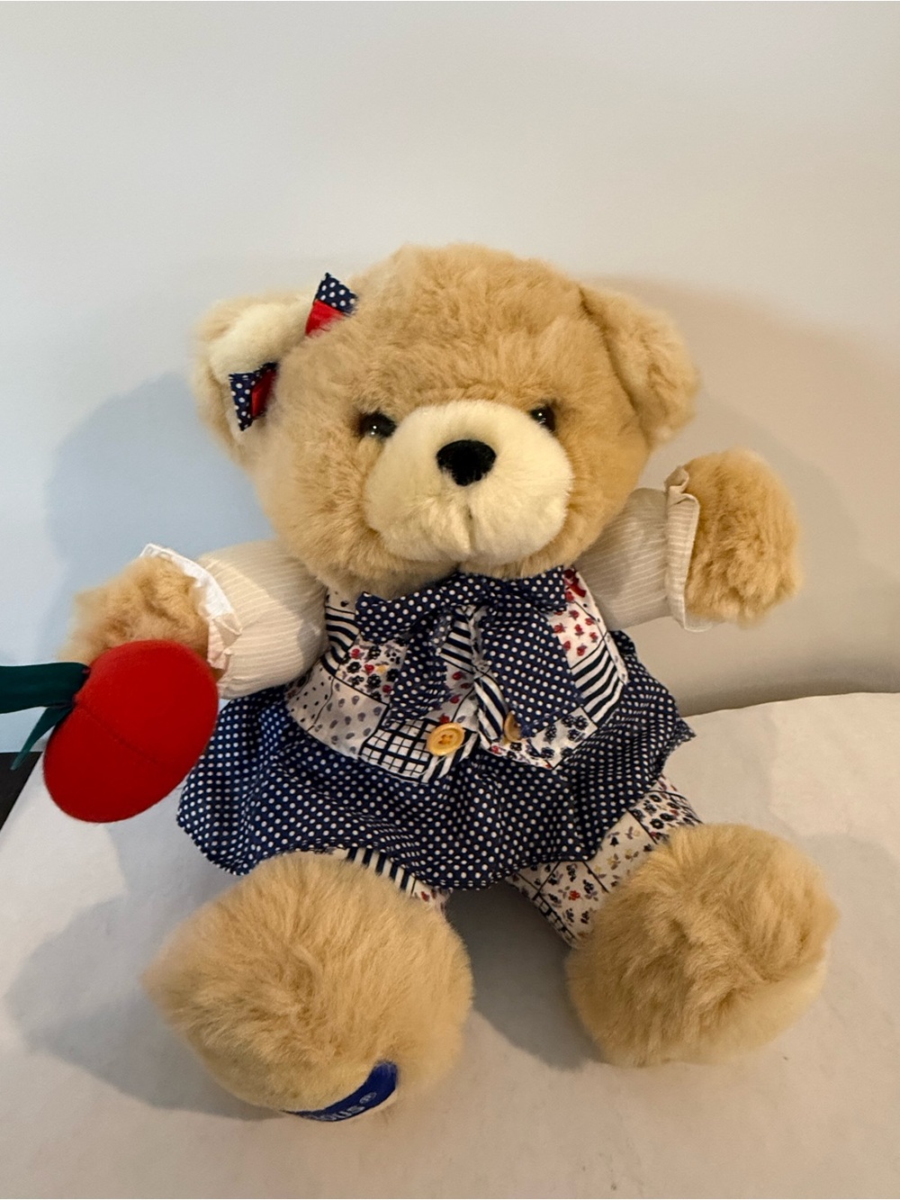 Vintage Dan Dee Teddy Precious Schoolhouse Bear 16" Plush Teacher
